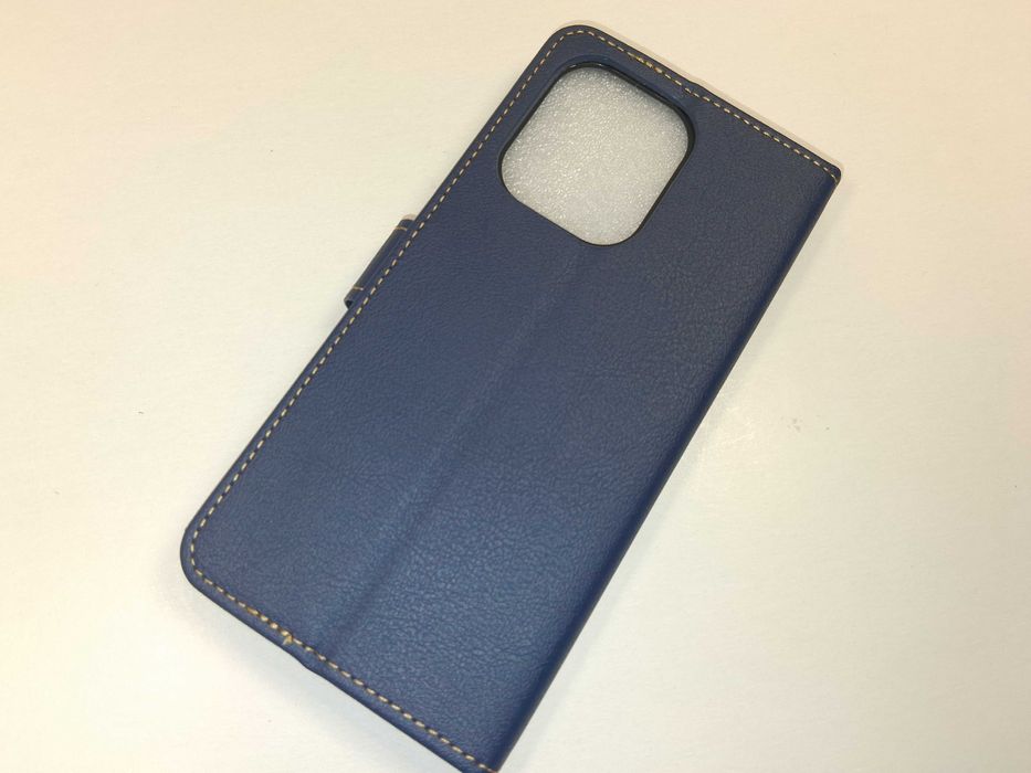 Z188 Etui Ganbary Xiaomi Redmi Note 13 4G Skórzane Portfel Klapka Navy