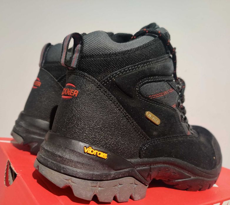Buty Lackner Vibram 42 27cm czarne męskie jak nowe oryginalne trekkingowe
