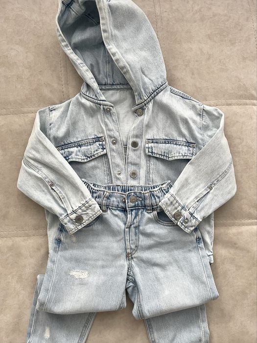 Zara набір джинсовка і джинси 98р