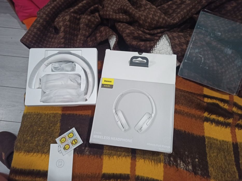 Бездротові навушники Baseus encok d02 pro + кабелі для підключення 3.5