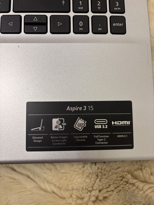 Portátil Acer Aspire 3, 15 polegadas e 952G