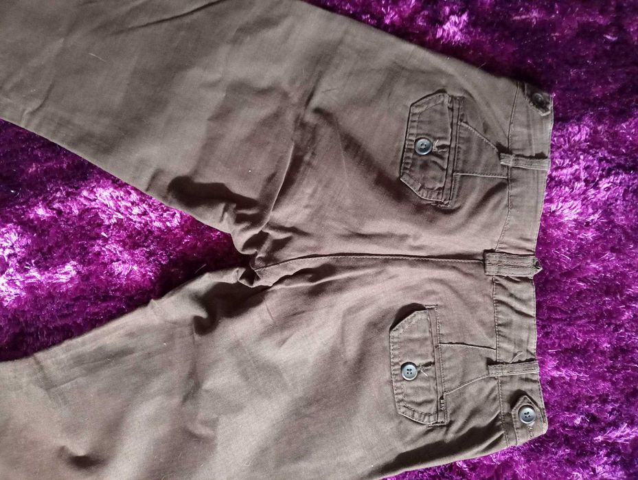 Calças de Ganga Castanhas