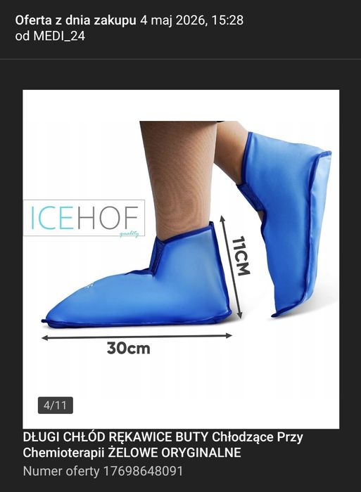 Buty i rękawice żelowe chłodzące