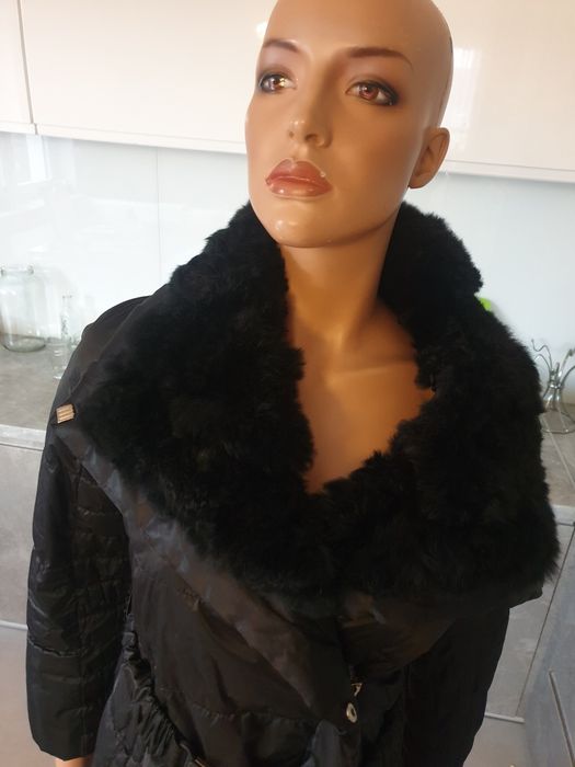 kurtka płaszczyk futerko naturalne S/M