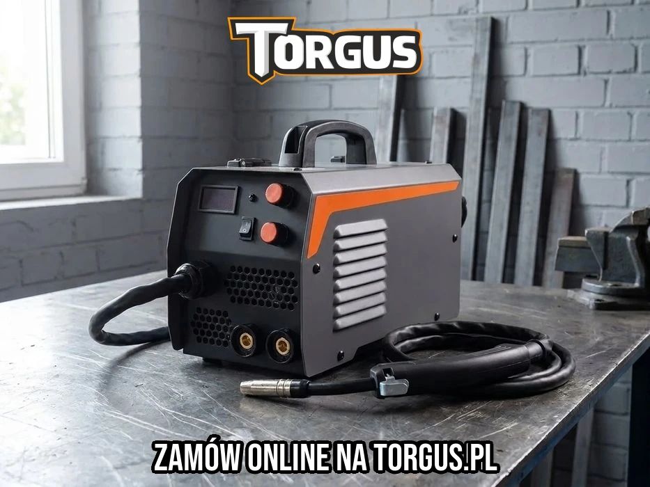 NOWA Spawarka Inwertorowa MIG MAG FLUX MMA 200A Migomat IGBT Półautomat Spawalniczy Bezgazowy 2 Druty Maska Przewody Zestaw Warsztat FV OKAZJA!