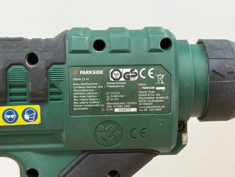 Wkrętarka udarowa Parkside PBHA 12 A1 Aku 4Ah