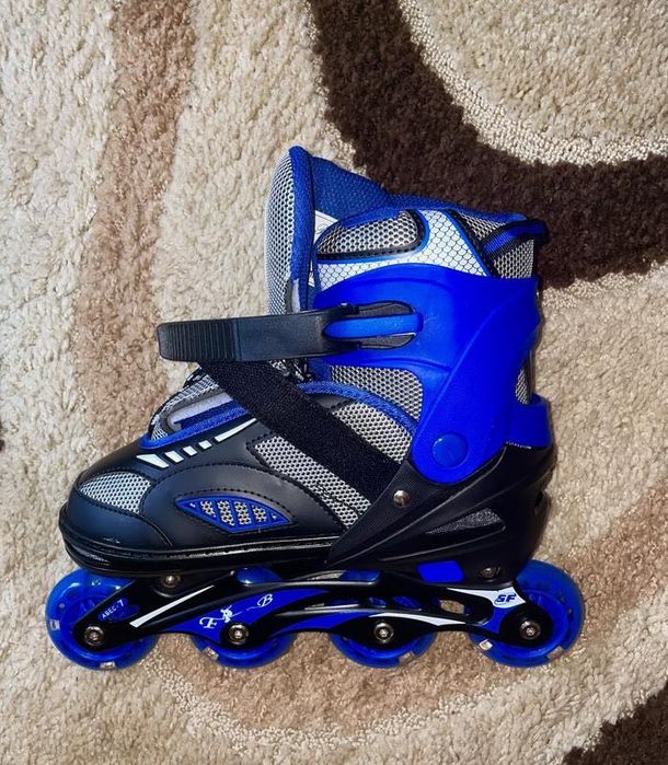 Ролики дитячі розсувні, роликові ковзани сині дитячі