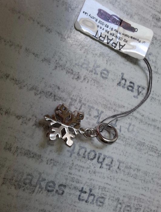 Srebrna przywieszka lub charms Apart