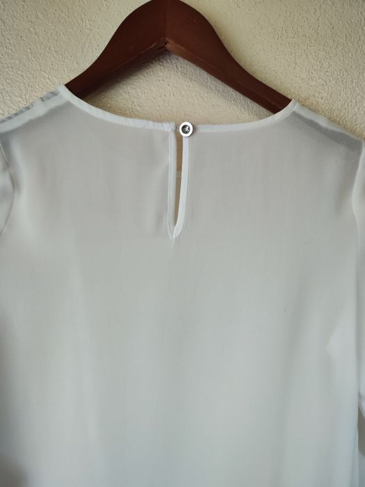 Blusa manga comprida tamanho M, branca