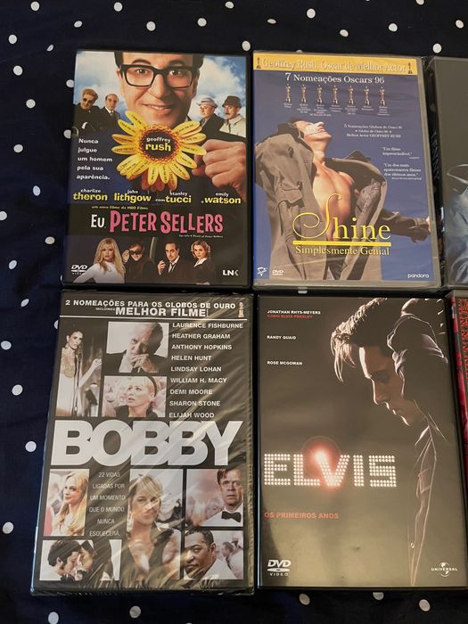 Lote 6xDVDs Frida, Elvis, Bobby, Lenny, Libertino
