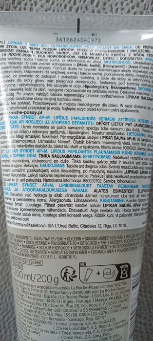 La Roche-Posay Lipikar Syndet AP+ 200 ml żel
