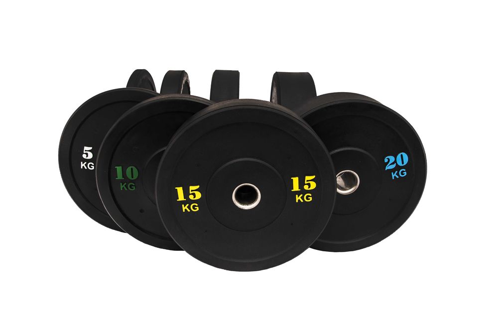 Zestaw obciążeń gumowych Bumper 100kg olimpijskie siłownia Producent