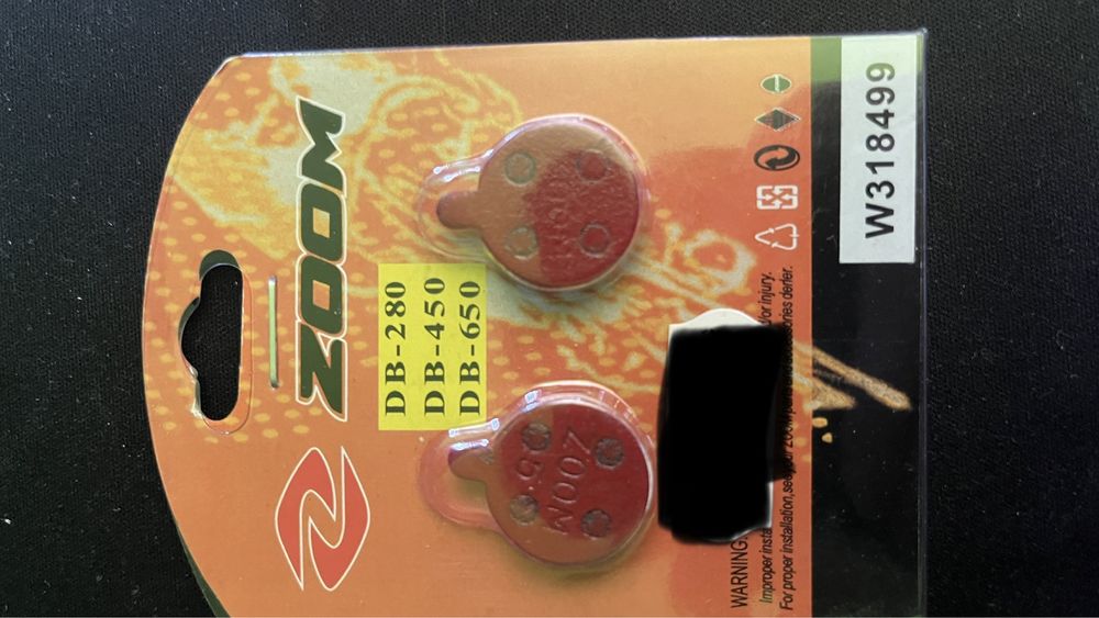 Klocki hamulcowe do rowera Zoom W318499