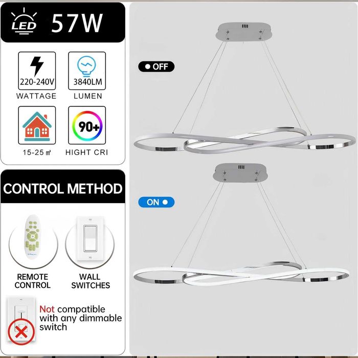 Candeeiro suspenso LED