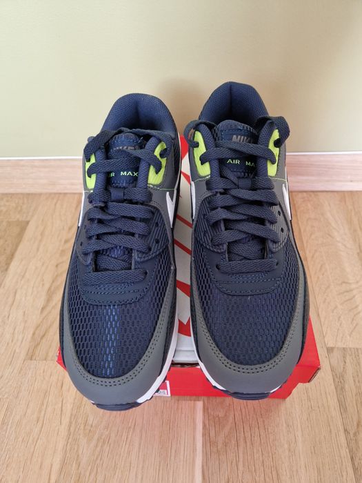 Air Max 90 granatowe/ limonka/biale
