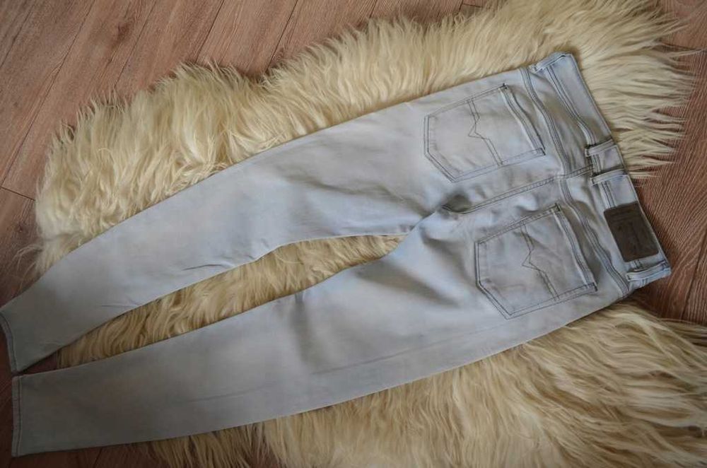 DIESEL SLEENKER Blue Sky W30 L34 L36 slim skinny rurki W31 streetwear