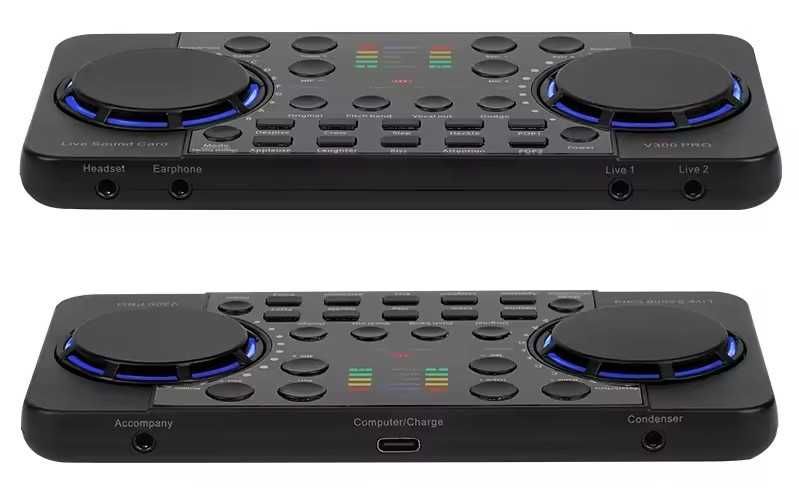 Звукова карта V300 Pro для стрімів, караоке та подкастів | Bluetooth