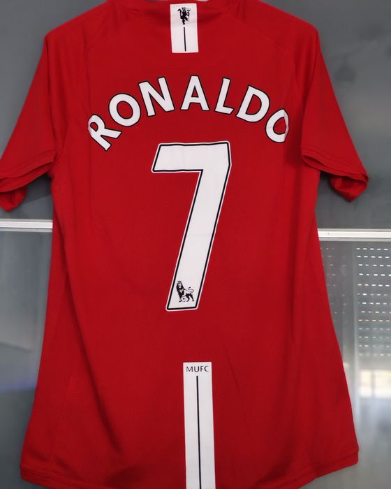Camisola vintage de Ronaldo no Manchester united