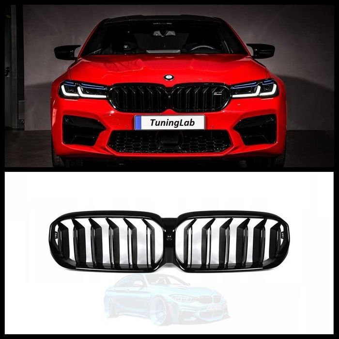Решетка радиатора двойная BMW G30 G31 G38 performance m5 цвет черный