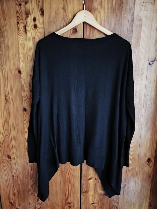 Bluzka czarna L 40 - XXL 44 oversize dzianina