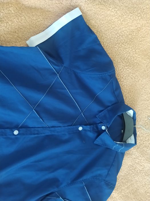 Koszula męska granatowa