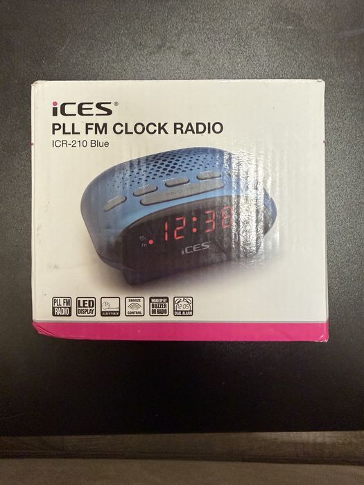 Радіогодинник / настільний годинник з FM-радіо iCES ICR-210