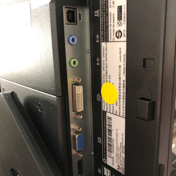 Monitor 22" HP E221c DP/ VGA / 2x USB / Audio 1920x1080p IPS Klasa B