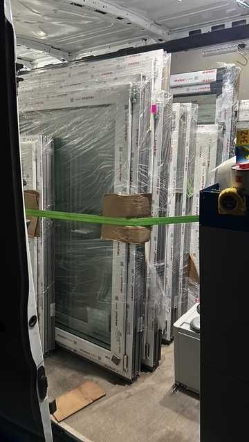 Okna Aluplast 85mm_3 szybowe_Antracyt/biel_NOWE_36 sztuk