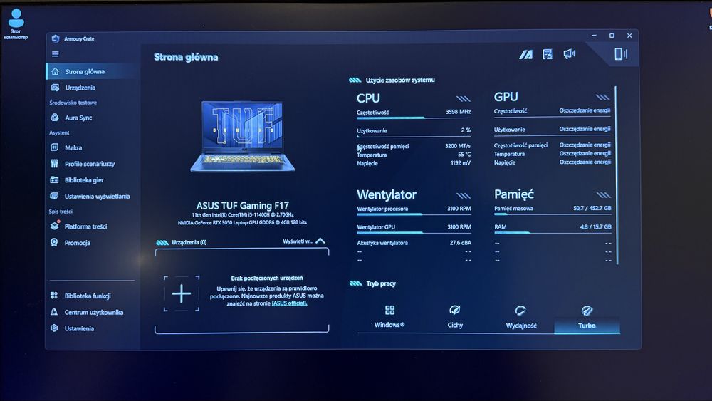 Laptop Asus TUF Gaming F17