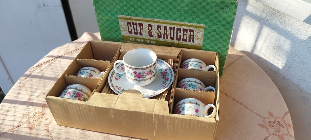 Komplet kawowy dla 6 osób lat 60ch