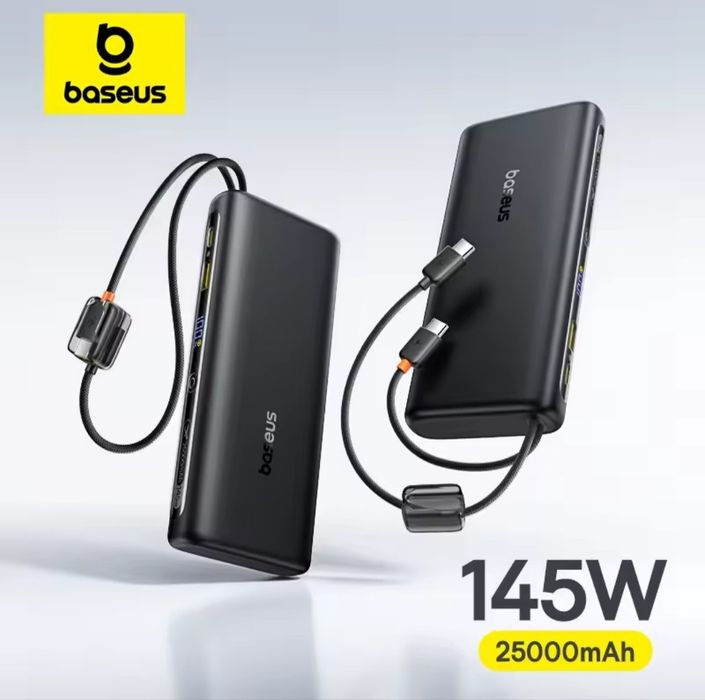 Повербанк 145W BASEUS 25000mAh EnerFill FC41 з 2 кабелями Power Bank