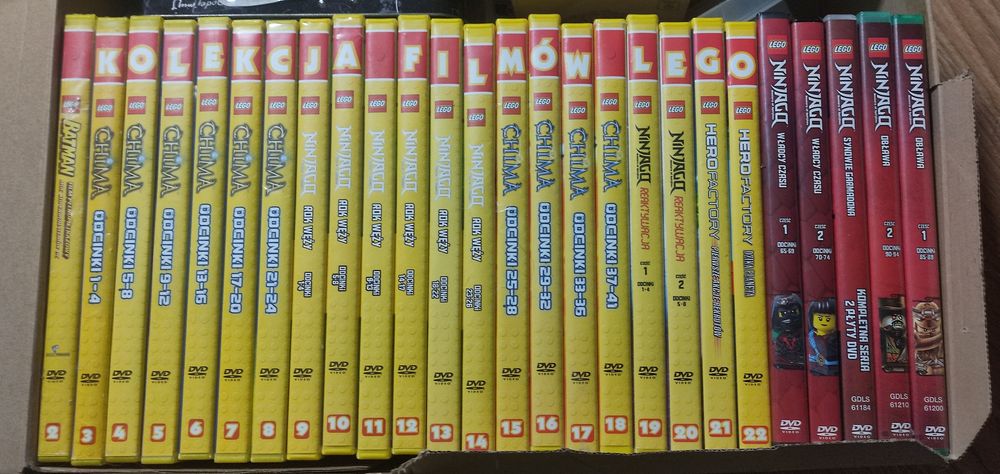 Płyty DVD LEGO cała kolekcja + Ninjago