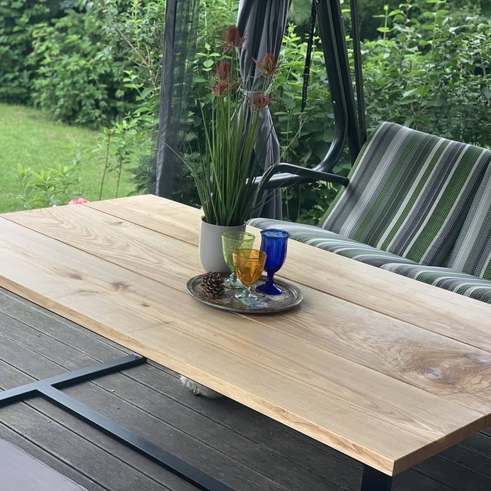 Stół Loft Industrial Drewno Metal