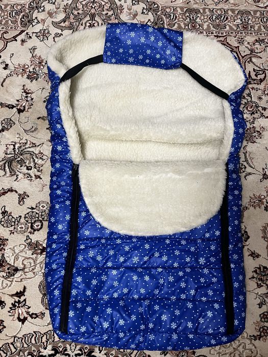 Продам зимовий конверт у санки,конверт в коляску,конверт на овчині