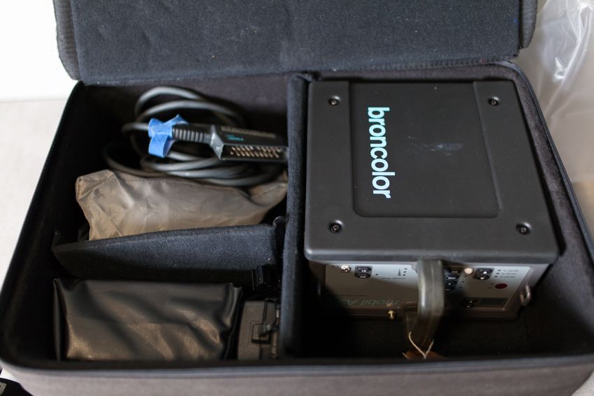 Gerador Broncolor A2L + Cabeça Flash Mobiled - Travel Kit