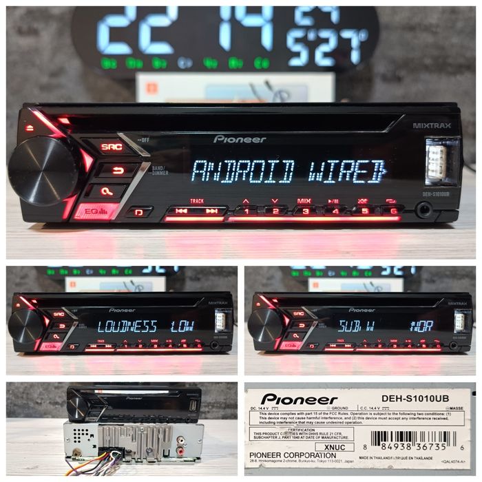 Pioneer Deh-x/Bluetooth audio system