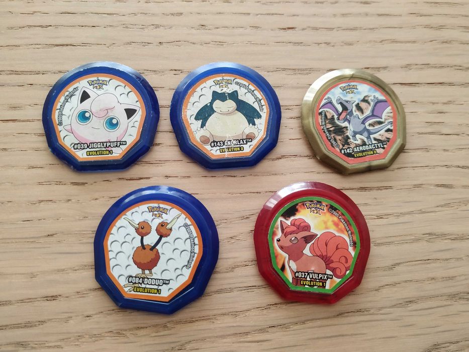 Tazos Pokémon várias coleções