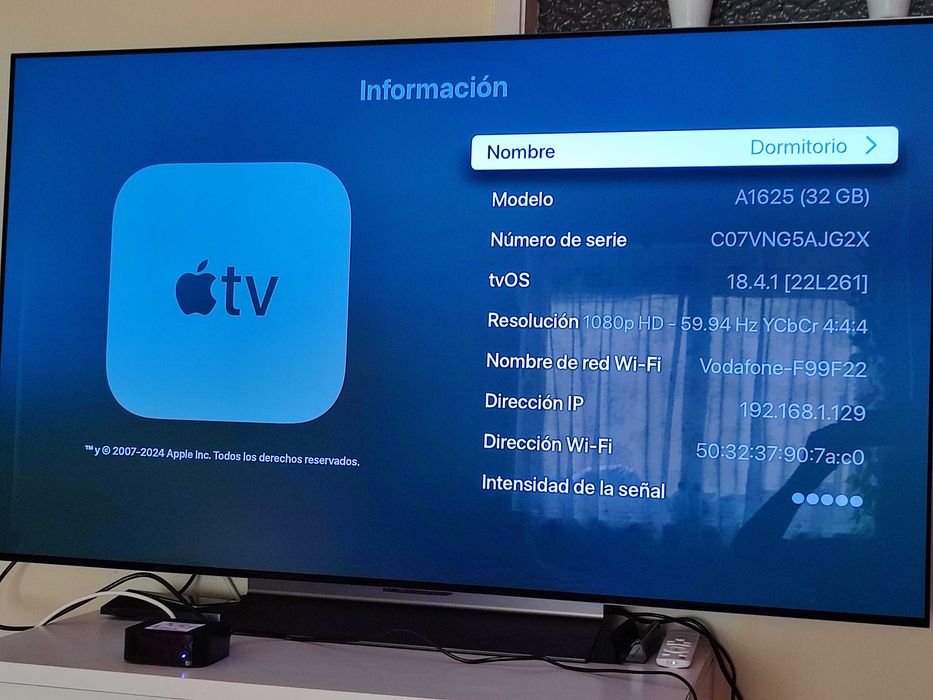 Apple Tv A1625 4Ger. 32Gb Box Smart TV stream tv