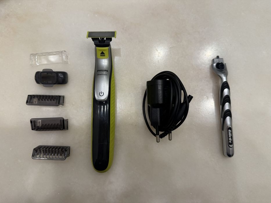 Philipd one blade e um Gillette