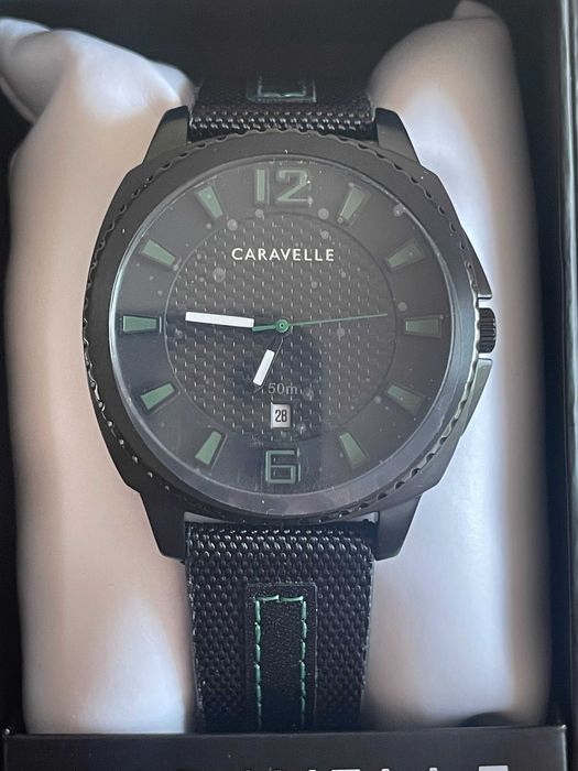 Bulova Caravelle 45B155  Czarny/Skóra Ø41 mm nowy