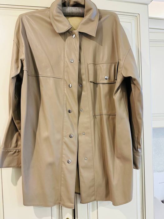 Кожаная рубашка Zara