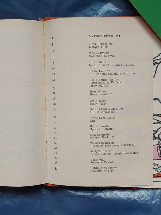 Książka HUZAR NA DACHU 1974rok