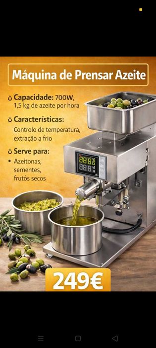Máquina Azeite 249€. Oportunidades