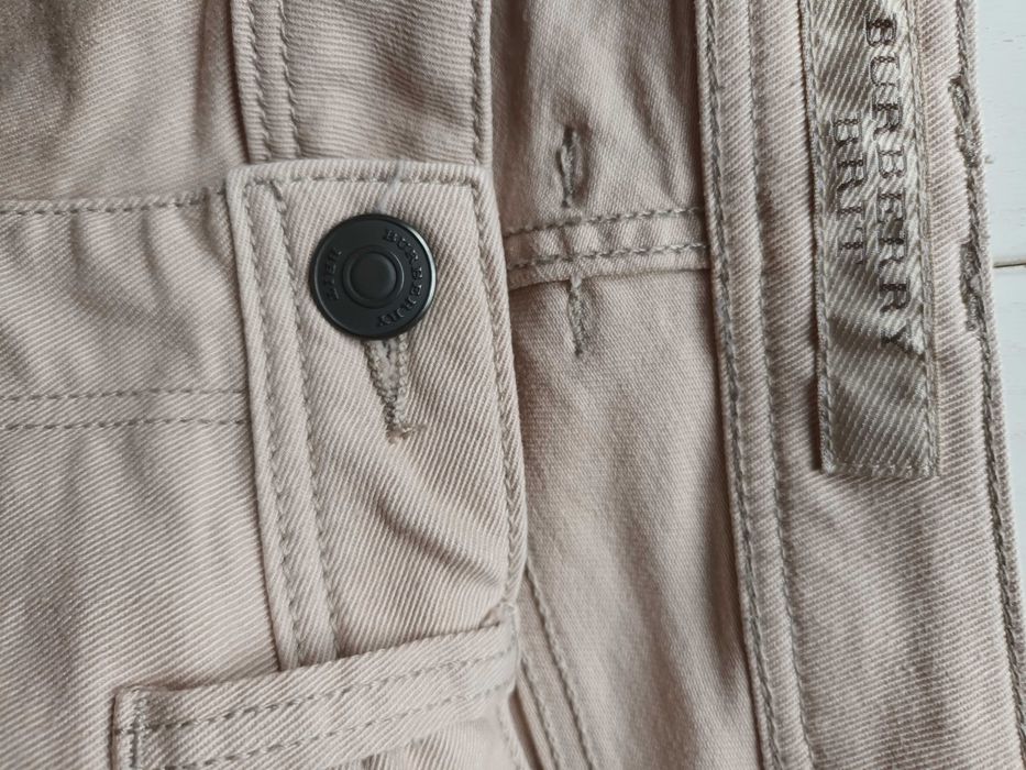 Spodnie jeansy beżowe Burberry