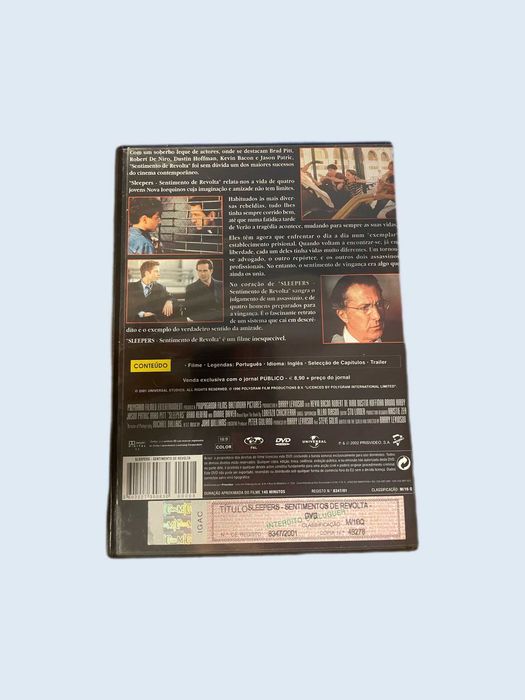 DVD Sleepers (Sentimento de Revolta) - original (1996) Oeiras E