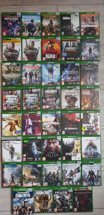 Gry xbox one,metro,rdr2,call,farcry,lego,minecraft,hitman