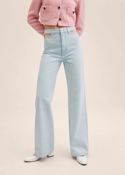 Стильні джинси mango з вирізами