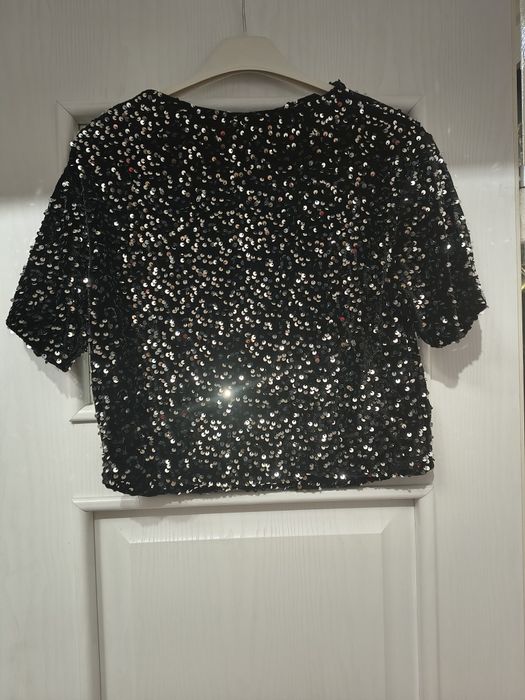 Crop top cekiny rozmiar uniwersalny