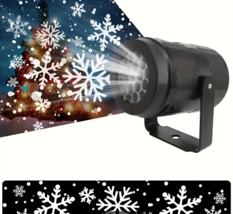 Projektor świąteczny usb świetlny mikołaje gwiazdki