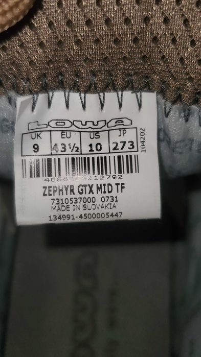 Ботинки Lowa Zephyr GTX MID Coyote Оригинал 37.5-42--47